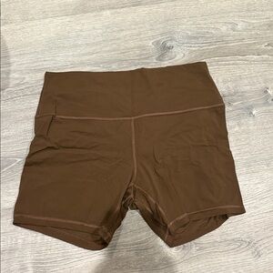 lululemon athletica Chocolate Brown Bike Shorts